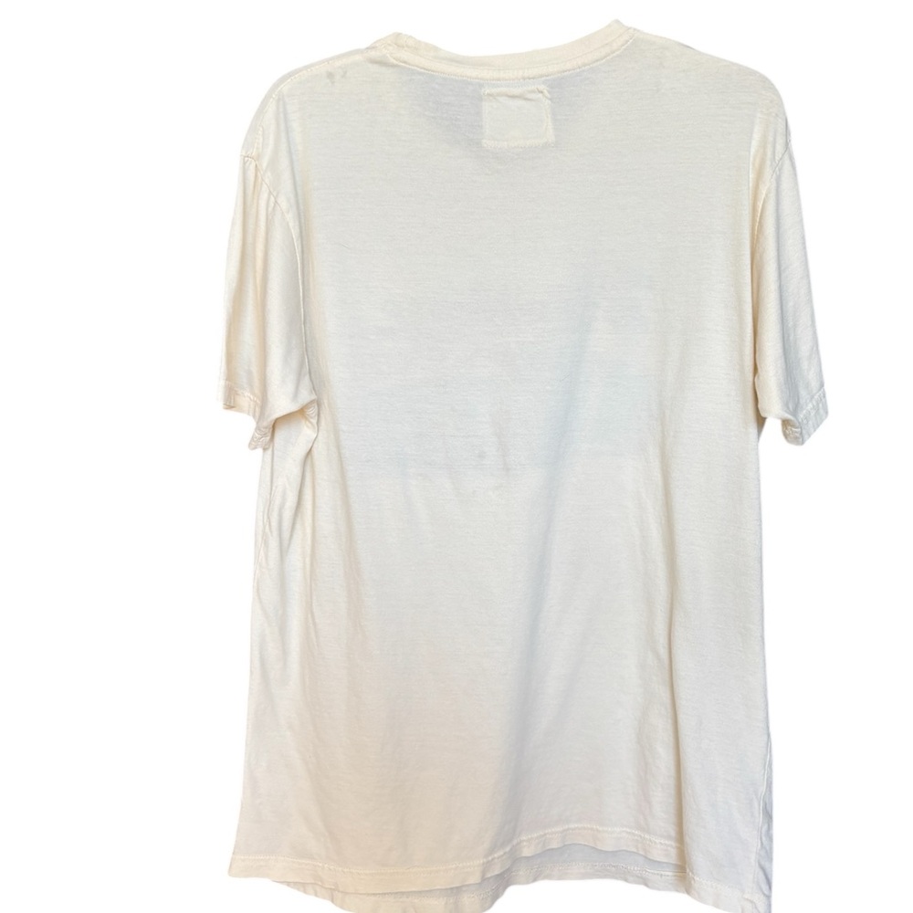 FORD Mustang Boss 302 Graphic Tee - Cream with Blue Car Print - Picture 3 of 6